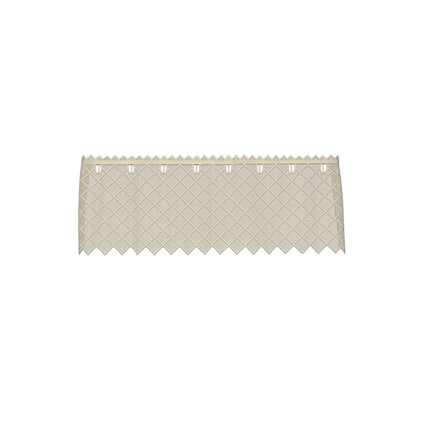 Heritage Lace 48 x 16 in. Filet Crochet Valance; Cafe 8515C-4816 - main